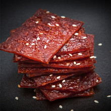 猪肉脯香辣蜜汁小吃猪肉铺干熟食品休闲小零食 蜜汁味100g*5包 猪肉脯