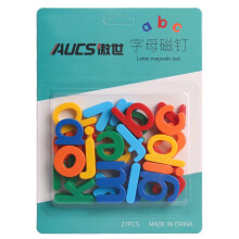 AUCS 白板黑板磁铁磁钉 磁扣吸铁石 小写字母拼音教学磁吸
