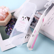 卷发棒卷直两用夹板学生迷你小型两用刘海直卷发器 白色[兔+收纳盒]