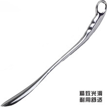 梦多福 鞋拔子长柄 金属不锈钢便携懒人穿鞋神器鞋拔子提鞋器穿鞋器不弯腰工具送长辈送老人礼物孕妇朋友 银色礼盒包装