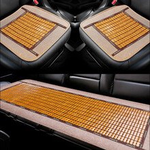 卡饰社（CarSetCity）竹片坐垫 汽车凉席坐垫竹片凉垫 汽车座垫 夏季坐垫凉片垫 通用型 竹凉垫三件套