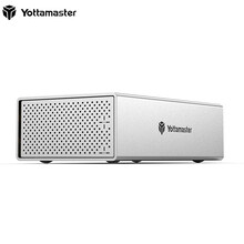 Yottamaster2.5/3.5英寸四盘/五盘位硬盘柜SATA串口全铝存储柜USB3.0硬盘盒 USB3.0接口 两盘位阵列柜