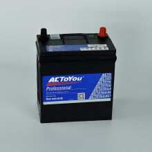 ACTOYOU汽车蓄电池 6QW-36 36AH 通用五菱/雪佛兰比亚迪F0/本田飞度 黑色