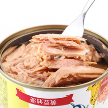 鲜得味金枪鱼罐头180g*1罐 原装进口方便速食鱼罐头下饭菜鱼肉吞拿鱼寿司 油浸 180g*1罐