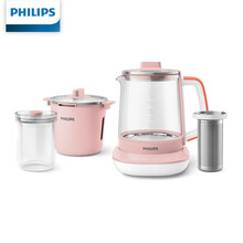 飞利浦（PHILIPS）电热水壶 电水壶 烧水壶 煮水壶 304不锈钢水壶防干烧 HD9370/51 养生壶 带炖盅 茶篮