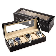 极度空间 手表盒 父亲节礼物机械表收纳盒收藏盒展示储物盒子 6位