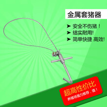 其六猪用保定器套猪绳钢丝绳猪套子定猪器抓猪神器兽用器械打针套嘴器器材猪用保 金属套猪器(10个)