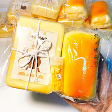 小熊烤面包史莱姆解压泥越捏越爽起泡胶 小熊烤面包