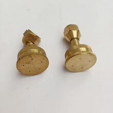 铜电动喷雾器直喷头果树喷头直射高压喷雾头农用 铜直5孔喷头一个