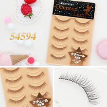 Diamond lash假睫毛女超自然仿真眼睫毛半截眼尾网红美睫空气睫毛 54594 自然纤长款