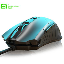 ET T11有线鼠标游戏电竞机械人体工学电脑笔记本办公吃鸡usb网吧台式竞技男女生cf专用便携lol魔兽世界 黑色
