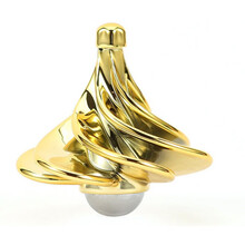 风动空气指尖陀螺win spin黑科技抖音同款东西小男孩解压神器黑科技微风手捻指尖玩具解减压玩具 金色 单独无赠品