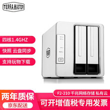 铁威马（TERRA MASTER）F2-210千兆NAS网络存储服务器双盘位轻量级家用网盘 加配希捷酷狼 20TB（10T*2）