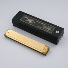 TOMBO通宝1921日本原装进口21孔演奏高端专业复音口琴送礼成人级 G调