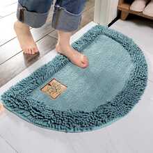 黎香湖 北欧吸水地垫门垫进门卫浴脚垫卫生间家用浴室防滑雪尼尔垫卧室垫 半圆雪尼尔 40*60cm