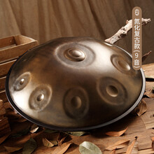 鲁儒hluru手碟 handpan 手碟鼓 好先生空灵鼓色空鼓钢舌鼓音舌鼓乐器 【升级氮化款】复古色 9音