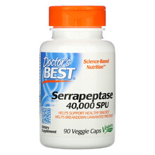 Doctor'sBest Serrapeptase舍雷肽酶胶囊 祛痰消肿缓解鼻窦炎淋巴结节 90粒