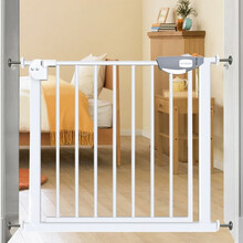 茨格曼 宠物狗狗围栏室内隔离门免打孔狗栅栏防护栏杆小中大型犬婴儿童楼梯防护安全门栏 76cm高 门栏 宽度范围 65-74cm *
