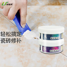  利施邦 陶瓷修补膏瓷砖修补剂瓷砖胶强力粘合剂 地砖釉面小坑洞划痕裂纹修补修复防水补漏陶瓷胶 亮瓷白200g
