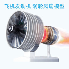 飞机模型涡扇发动机Haynes航空喷气飞机仿真引擎模型 可动DIY拼装玩具