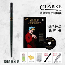 Clarke 克拉克 凯尔特锡笛 D调 笛子 爱尔兰竖笛哨笛直笛乐器 锡笛+送进阶说明书+（送卡祖笛等赠品）