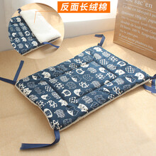 猫垫子睡觉用笼子里猫咪凉席夏笼平台垫宠物垫狗狗垫子睡垫 蓝底猫加绒款 S-小型(35*50cm)