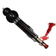 正音堂 全檀木葫芦丝乐器 专业演奏红檀木葫芦丝乐器初学成人自学降型考级学生 专业黑檀木降B调