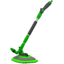 华饰  洗车拖把 擦车除尘掸子长柄伸缩刷子软毛不伤车通水洗车刷清洁工具用品 常规款