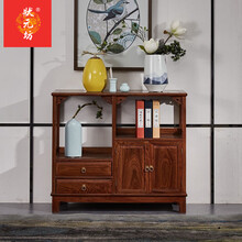 状元坊红木家具非洲花梨（学名：刺猬紫檀）茶水柜 实木餐边柜储物柜中式备餐柜酒水柜餐柜酒柜小户型餐边柜 98茶水柜