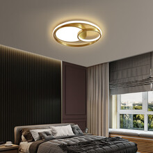 VVS美学灯 2021新款温馨浪漫后现代卧室灯led吸顶灯个性创意圆形主房间灯具 直径48cm无极调光+遥控