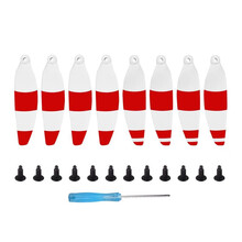 适用于大疆Mini 2御Mavic Mini螺旋桨叶4726F小巧低噪音机翼浆叶彩色叶片无人机配件 大疆mini2代白桨红条桨叶一套