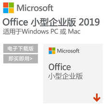 微软正版office办公软件 office2016/2019小型企业版/家庭学生版 office2019小企业版含税