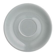 扬格玻璃咖啡杯 冰flat white意式拉花拿铁杯碟dirty透明澳白短笛 翎羽灰(只是碟)