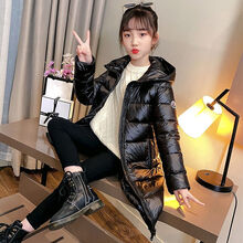 儿童羽绒服秋冬新款3女童保暖6中大童女孩外套8宝宝冬装轻薄款童装女羽绒服3-12岁 2220黑色 150