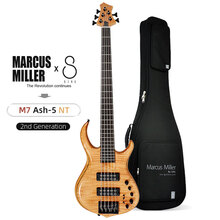 SIRE马克思米勒M2DX电贝司爵士M7贝斯M5四弦五弦Marcus Miller主被动切换 【M7二代：5弦】原木色-沼泽岑木Ash