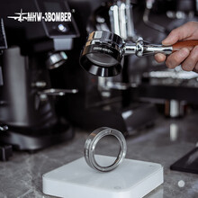 mhw-3bomber轰炸机咖啡接粉环 磁性接粉器布粉环 磨豆机防飞粉58mm 砂灰