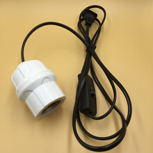 小鸡保温灯卤素养殖取暖灯节能可调温度育雏加热灯泡养鸡设备用品 白瓷灯口+开关插线