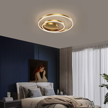VVS美学灯 北欧灯具led吸顶灯时尚圆形卧室灯全铜简约现代家用超薄房间灯饰 全铜53*50CM无极调光+遥控