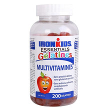 加拿大进口小铁人IRONKIDS综合儿童多种维生素营养软糖维C维E维A200粒 200粒/瓶