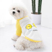 幼稚园狗狗衣服夏季薄款泰迪比熊搞怪搞笑装宠物春秋猫咪衣服帽子 黄色小鸡(两脚) M-建议4-6斤内