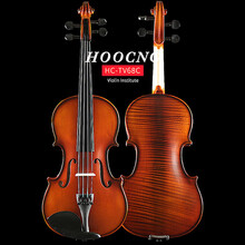 浩成手工纯实木工艺花纹小提琴成人儿童老师教学推荐小提琴云杉木面板枫木背板演奏独奏通用西洋弦乐器 1/2  适合身高130cm-144cm