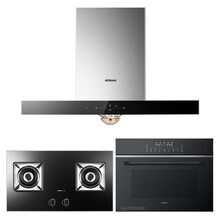 老板（ Robam）67A1H+56B0+CQ972A 厨房多件套欧式抽油烟机灶具蒸烤一体机套装家用（天然气）【以旧换新】