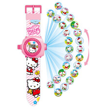 投影手表 HelloKitty猫投影手表24图儿童卡通电子表男女孩宝宝幼儿园玩具表 Hello Kitty【24投影】