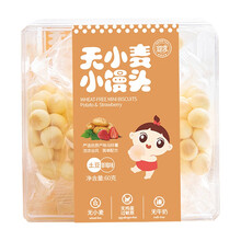 超市	婴享小馒头宝宝磨牙儿童零食无小麦牛奶宝宝营养儿童饼干 土豆草莓味 60g