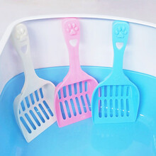 猫砂铲子长柄猫屎便铲厕所猫砂盆用猫沙铲大孔豆腐猫砂专用铲(白色）