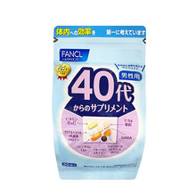 日本芳珂 FANCL维生素 男性40代营养包 vcvbve姜黄鱼油纳豆便携装 一袋装30日