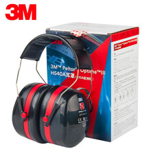 3M隔音耳罩 Peltor X系列防噪降音耳机睡眠学习舒适工作午休宿舍防吵闹学架子鼓射击装修 H540A 经典耐用款 35分贝