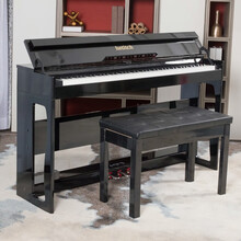 海蒂诗（hetitch）电钢琴88键重锤烤漆成人专业数码钢琴立式智能考级用琴幼师专用自学电子钢琴 B-81烤漆黑-全重锤-蓝牙-APP跟弹（配琴凳）