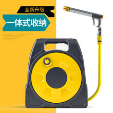 铂耐高压洗车水枪家用便携洗车园艺水管车刷车洗车神器洗车水管浇花软管 20米加粗水枪一体式水管车套装