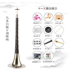 乌木唢呐D调红木d调唢呐成人初学者唢呐乐器全套喇叭 乌木D调白碗+11+木盒竖笛